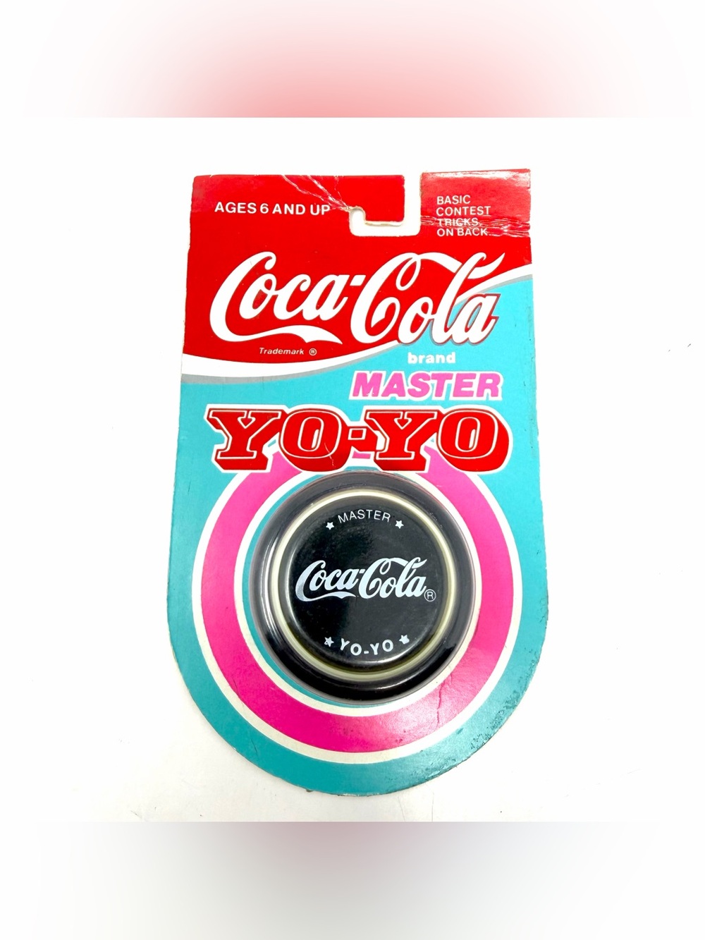 Vintage 1996 Coca Cola Master Yo-Yo Jack Russell Black White Logo NOS On Card
